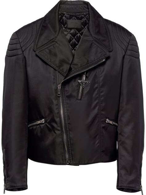 prada biker jacket|prada nylon jacket women's.